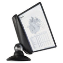 Durable® wholesale. Sherpa Motion Desk Reference System, 10 Panels, Black Borders. HSD Wholesale: Janitorial Supplies, Breakroom Supplies, Office Supplies.