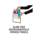 Durable® wholesale. Sherpa Motion Desk Reference System, 10 Panels, Black Borders. HSD Wholesale: Janitorial Supplies, Breakroom Supplies, Office Supplies.