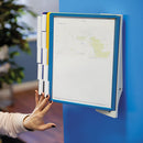 Durable® Sherpa® wholesale. Sherpa Wall-mount Reference System, 10 Gray Panels, Letter, Assorted Borders. HSD Wholesale: Janitorial Supplies, Breakroom Supplies, Office Supplies.