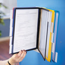 Durable® Sherpa® wholesale. Sherpa Wall-mount Reference System, 10 Gray Panels, Letter, Assorted Borders. HSD Wholesale: Janitorial Supplies, Breakroom Supplies, Office Supplies.