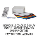 Durable® Sherpa® wholesale. Sherpa Wall-mount Reference System, 10 Gray Panels, Letter, Assorted Borders. HSD Wholesale: Janitorial Supplies, Breakroom Supplies, Office Supplies.