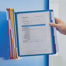 Durable® Sherpa® wholesale. Sherpa Wall-mount Reference System, 10 Gray Panels, Letter, Assorted Borders. HSD Wholesale: Janitorial Supplies, Breakroom Supplies, Office Supplies.