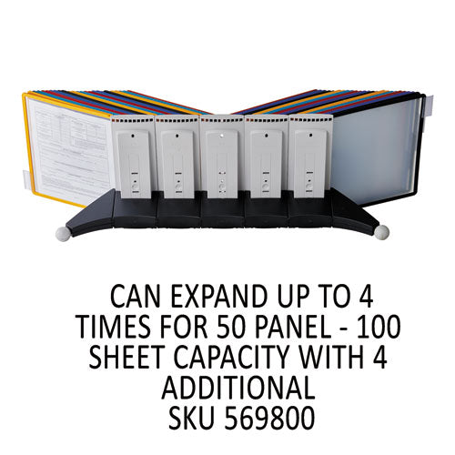 Durable® wholesale. Sherpa Desk Reference System, 10 Panels, 10 X 5 5-8 X 13 7-8, Assorted Borders. HSD Wholesale: Janitorial Supplies, Breakroom Supplies, Office Supplies.