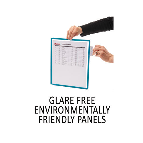 Durable® wholesale. Sherpa Desk Reference System, 10 Panels, 10 X 5 5-8 X 13 7-8, Assorted Borders. HSD Wholesale: Janitorial Supplies, Breakroom Supplies, Office Supplies.