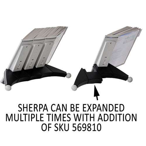 Durable® wholesale. Sherpa Desk Reference System, 10 Panels, 10 X 5 7-8 X 13 1-2, Gray Borders. HSD Wholesale: Janitorial Supplies, Breakroom Supplies, Office Supplies.