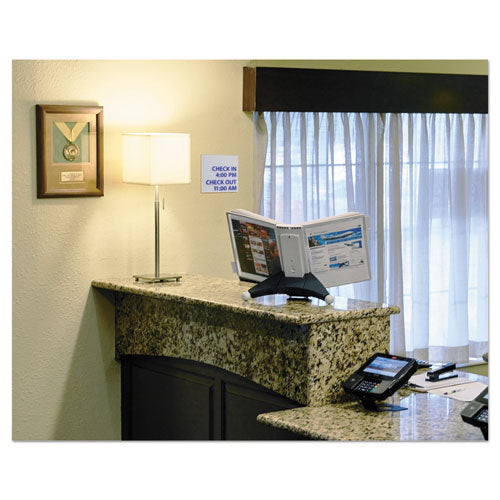 Durable® wholesale. Sherpa Desk Reference System, 10 Panels, 10 X 5 7-8 X 13 1-2, Gray Borders. HSD Wholesale: Janitorial Supplies, Breakroom Supplies, Office Supplies.