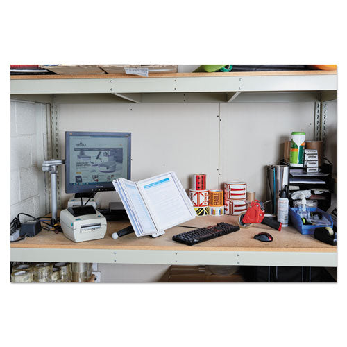 Durable® wholesale. Sherpa Desk Reference System, 10 Panels, 10 X 5 7-8 X 13 1-2, Gray Borders. HSD Wholesale: Janitorial Supplies, Breakroom Supplies, Office Supplies.