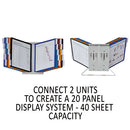 Durable® wholesale. Instaview Expandable Desktop Reference System, 10 Panels, Assorted Borders. HSD Wholesale: Janitorial Supplies, Breakroom Supplies, Office Supplies.