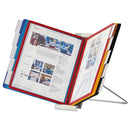 Durable® wholesale. Instaview Expandable Desktop Reference System, 10 Panels, Assorted Borders. HSD Wholesale: Janitorial Supplies, Breakroom Supplies, Office Supplies.