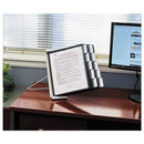 Durable® wholesale. Instaview Expandable Desktop Reference System, 10 Panels, Black Borders. HSD Wholesale: Janitorial Supplies, Breakroom Supplies, Office Supplies.