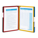 Durable® wholesale. Vario Magnetic Wall Reference System, 5 Panels, 10 Pockets, Assorted Borders. HSD Wholesale: Janitorial Supplies, Breakroom Supplies, Office Supplies.