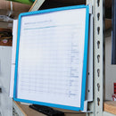 Durable® wholesale. Vario Magnetic Wall Reference System, 5 Panels, 10 Pockets, Assorted Borders. HSD Wholesale: Janitorial Supplies, Breakroom Supplies, Office Supplies.