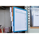 Durable® wholesale. Vario Magnetic Wall Reference System, 5 Panels, 10 Pockets, Assorted Borders. HSD Wholesale: Janitorial Supplies, Breakroom Supplies, Office Supplies.