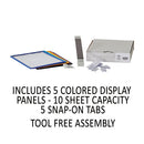 Durable® wholesale. Vario Magnetic Wall Reference System, 5 Panels, 10 Pockets, Assorted Borders. HSD Wholesale: Janitorial Supplies, Breakroom Supplies, Office Supplies.