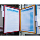 Durable® wholesale. Vario Magnetic Wall Reference System, 5 Panels, 10 Pockets, Assorted Borders. HSD Wholesale: Janitorial Supplies, Breakroom Supplies, Office Supplies.