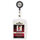Durable® wholesale. Id-security Card Holder Set, Vertical-horizontal, Reel, Clear, 10-pack. HSD Wholesale: Janitorial Supplies, Breakroom Supplies, Office Supplies.