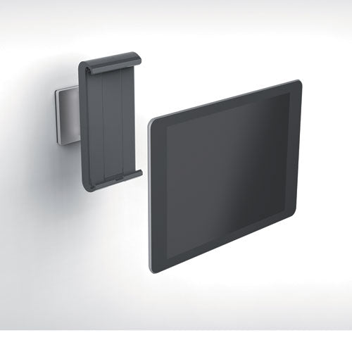 Durable® wholesale. Wall-mounted Tablet Holder, Silver-charcoal Gray. HSD Wholesale: Janitorial Supplies, Breakroom Supplies, Office Supplies.