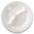 Dart® wholesale. DART Laminated Foam Dinnerware, Plate, 3-comp, 10 1-4", White, 125-pk, 4 Pks-ctn. HSD Wholesale: Janitorial Supplies, Breakroom Supplies, Office Supplies.