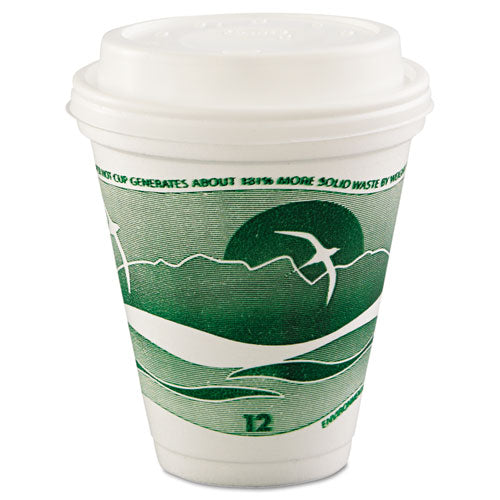 Dart® wholesale. DART Horizon Hot-cold Foam Drinking Cups, 12oz, Green-white, 25-bag, 40 Bags-carton. HSD Wholesale: Janitorial Supplies, Breakroom Supplies, Office Supplies.