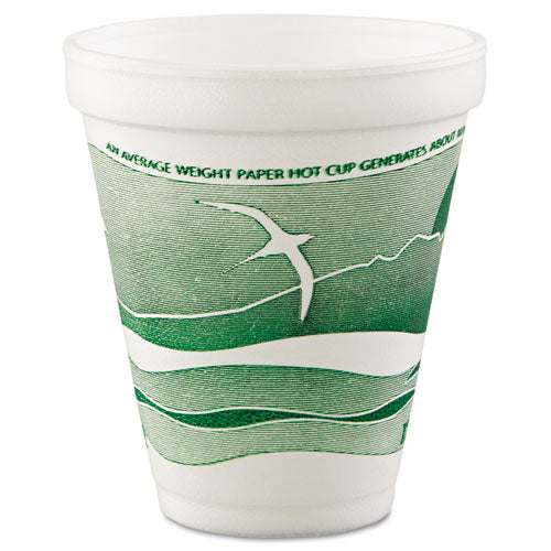 Dart® wholesale. DART Horizon Hot-cold Foam Drinking Cups, 12oz, Green-white, 25-bag, 40 Bags-carton. HSD Wholesale: Janitorial Supplies, Breakroom Supplies, Office Supplies.