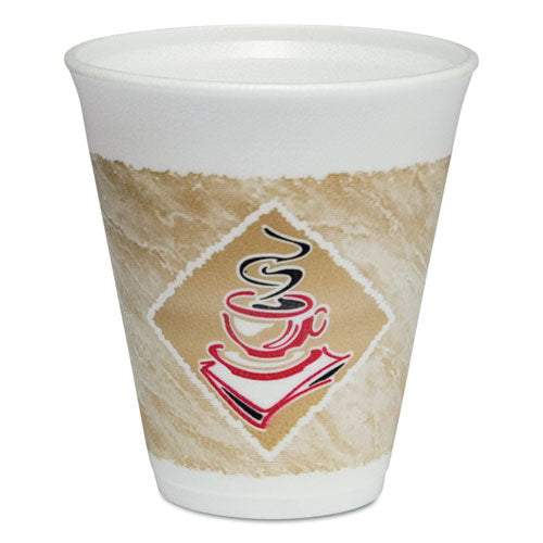 Dart® wholesale. Dart® Cafe G Foam Hot-cold Cups, 12 Oz, Brown-red-white, 20-pack. HSD Wholesale: Janitorial Supplies, Breakroom Supplies, Office Supplies.