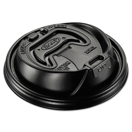 Dart® wholesale. DART Optima Reclosable Lid, Fits 12-24 Oz Foam Cups, Black, 1000-carton. HSD Wholesale: Janitorial Supplies, Breakroom Supplies, Office Supplies.