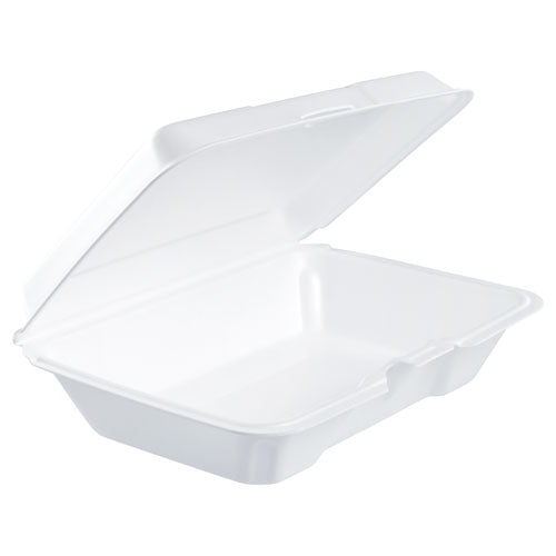 Dart® wholesale. DART Foam Hinged Lid Containers, 6.4 X 9.3 X 2.6, White, 200-carton. HSD Wholesale: Janitorial Supplies, Breakroom Supplies, Office Supplies.