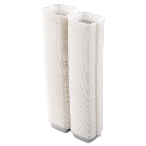 Dart® wholesale. DART Foam Hinged Lid Containers, 5.38 X 5.5 X 2.88, White, 500-carton. HSD Wholesale: Janitorial Supplies, Breakroom Supplies, Office Supplies.