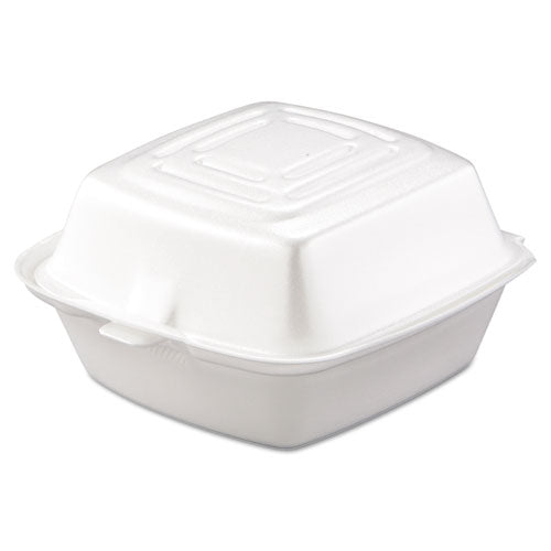 Dart® wholesale. DART Foam Hinged Lid Containers, 5.38 X 5.5 X 2.88, White, 500-carton. HSD Wholesale: Janitorial Supplies, Breakroom Supplies, Office Supplies.