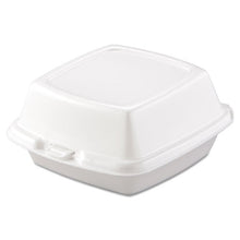 Load image into Gallery viewer, Dart® wholesale. DART Foam Hinged Lid Containers, 6 X 5.78 X 3, White, 500-carton. HSD Wholesale: Janitorial Supplies, Breakroom Supplies, Office Supplies.