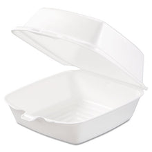 Load image into Gallery viewer, Dart® wholesale. DART Foam Hinged Lid Containers, 6 X 5.78 X 3, White, 500-carton. HSD Wholesale: Janitorial Supplies, Breakroom Supplies, Office Supplies.