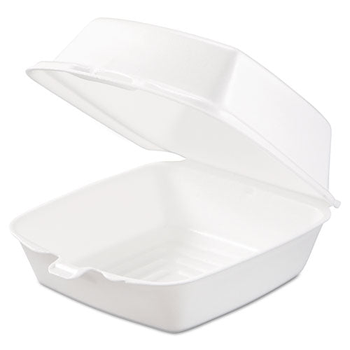 Dart® wholesale. DART Foam Hinged Lid Containers, 6 X 5.78 X 3, White, 500-carton. HSD Wholesale: Janitorial Supplies, Breakroom Supplies, Office Supplies.