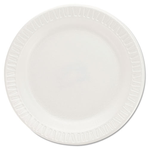 Dart® wholesale. Quiet Classic Laminated Foam Dinnerware Plates, 6 Inches, White, Round, 125-pack. HSD Wholesale: Janitorial Supplies, Breakroom Supplies, Office Supplies.