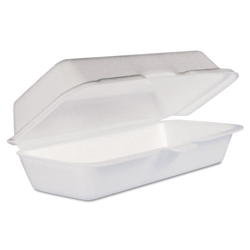 Dart® wholesale. DART Foam Hinged Lid Container, Hot Dog Container, 3.8 X 7.1 X 2.3, White,125-bag, 4 Bags-carton. HSD Wholesale: Janitorial Supplies, Breakroom Supplies, Office Supplies.