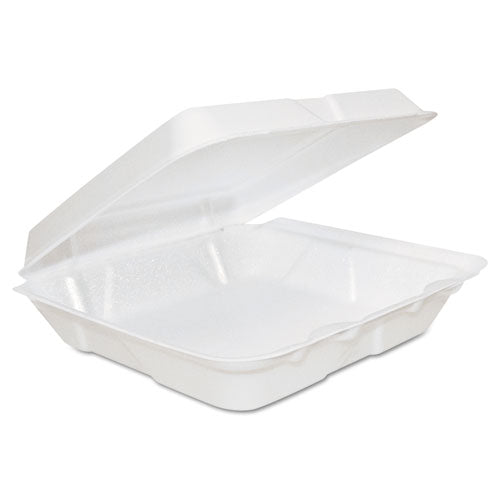 Dart® wholesale. DART Foam Hinged Lid Containers, 8 X 8 X 2.25, White, 200-carton. HSD Wholesale: Janitorial Supplies, Breakroom Supplies, Office Supplies.