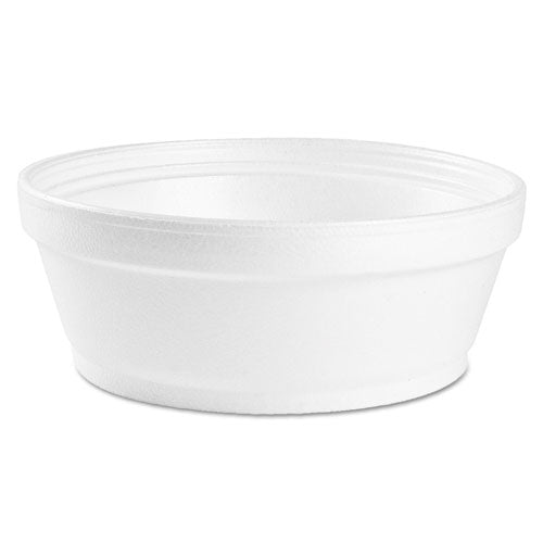 Dart® wholesale. DART Foam Container, Squat, 8 Oz, 4.63" Diameter X 1.13"h, White, 500-carton. HSD Wholesale: Janitorial Supplies, Breakroom Supplies, Office Supplies.