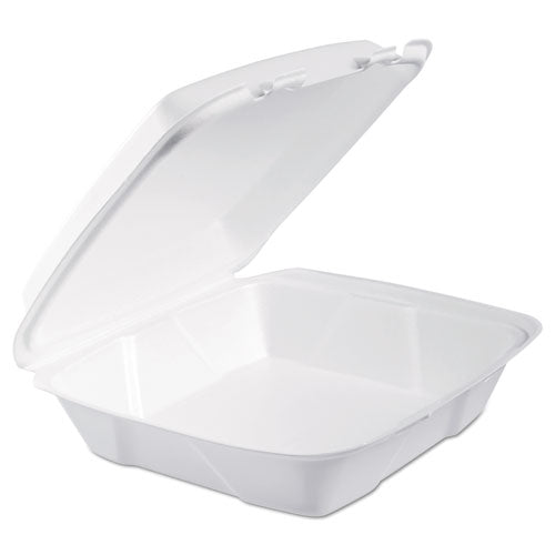 Dart® wholesale. DART Foam Hinged Lid Containers, 9 X 9 X 3, White, 200-carton. HSD Wholesale: Janitorial Supplies, Breakroom Supplies, Office Supplies.