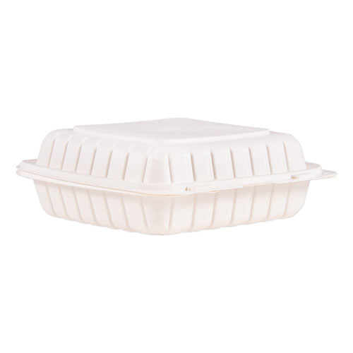 ProPlanet™ by Dart® wholesale. Hinged Lid Containers, Single Compartment, 9 X 8.8 X 3, White, 150-carton. HSD Wholesale: Janitorial Supplies, Breakroom Supplies, Office Supplies.