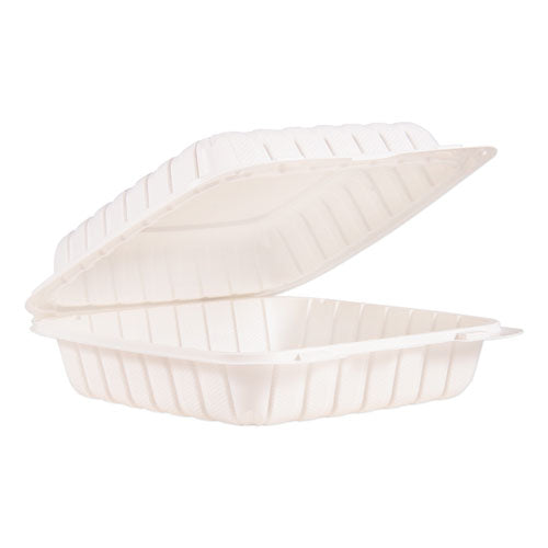 ProPlanet™ by Dart® wholesale. Hinged Lid Containers, Single Compartment, 9 X 8.8 X 3, White, 150-carton. HSD Wholesale: Janitorial Supplies, Breakroom Supplies, Office Supplies.