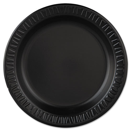 Dart® wholesale. Quiet Classic Laminated Foam Dinnerware, Plate, 9" Dia, Black, 125-pk, 4 Pks-ctn. HSD Wholesale: Janitorial Supplies, Breakroom Supplies, Office Supplies.