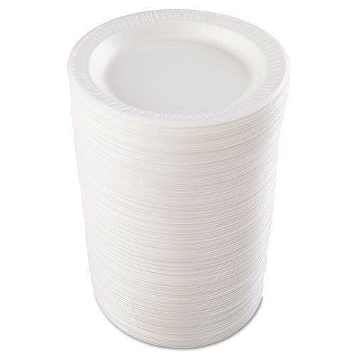 Dart® wholesale. Quiet Classic Laminated Foam Dinnerware, Plate, 9" Dia, Wh, 125-pk, 4 Packs-ct. HSD Wholesale: Janitorial Supplies, Breakroom Supplies, Office Supplies.