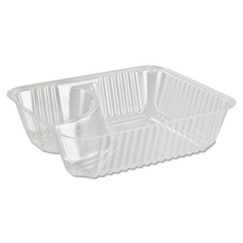 Dart® wholesale. DART Clearpac Small Nacho Tray, 2-compartments, 5 X 6 X 1.5, Clear, 125-bag, 2 Bags-carton. HSD Wholesale: Janitorial Supplies, Breakroom Supplies, Office Supplies.