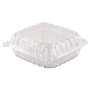 Dart® wholesale. DART Clearseal Hinged-lid Plastic Containers, 8.3 X 8.3 X 3, Clear, 250-carton. HSD Wholesale: Janitorial Supplies, Breakroom Supplies, Office Supplies.