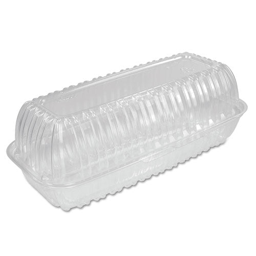 Dart® wholesale. Showtime Clear Hinged Containers, Hoagie Container, 29.9 Oz, 5.1 X 9.9 X 3.5, Clear 100-bag 2 Bags-carton. HSD Wholesale: Janitorial Supplies, Breakroom Supplies, Office Supplies.