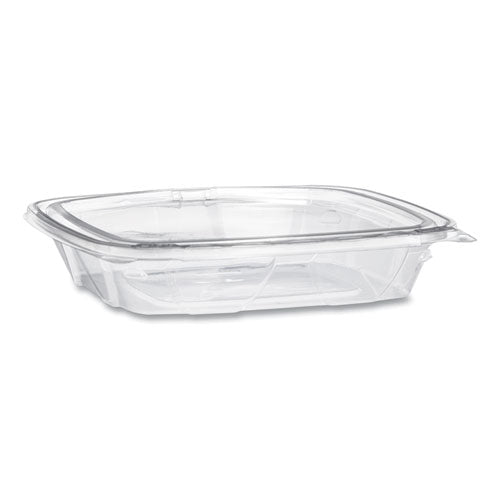 Clearpac Safeseal Tamper-resistant, Tamper-evident Containers, Flat Lid, 48 Oz, 7.8 X 8.1 X 2.5, Clear, 100-bag, 2 Bags-ct