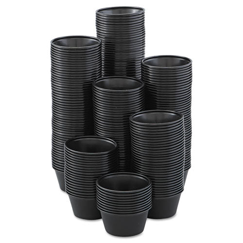 Dart® wholesale. DART Polystyrene Portion Cups, 2 Oz, Black, 250-bag, 10 Bags-carton. HSD Wholesale: Janitorial Supplies, Breakroom Supplies, Office Supplies.