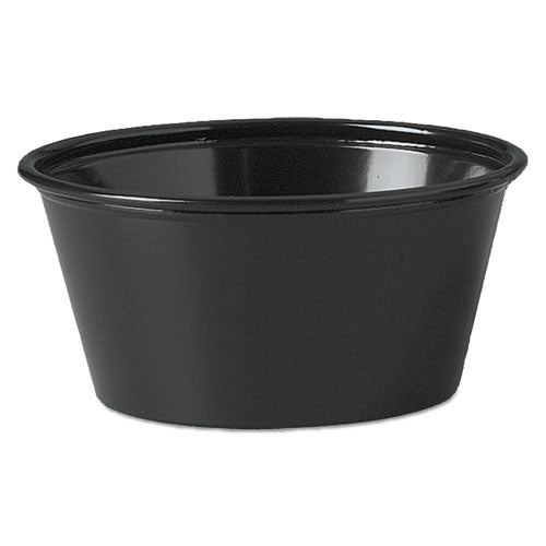 Dart® wholesale. DART Polystyrene Soufflé Cups, 3.25 Oz, Black, 250-bag, 2,500-carton. HSD Wholesale: Janitorial Supplies, Breakroom Supplies, Office Supplies.