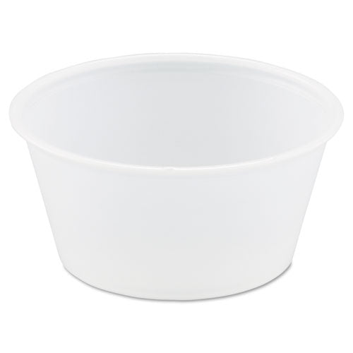 Dart® wholesale. DART Polystyrene Portion Cups, 3.25 Oz, Translucent, 250-bag, 10 Bags-carton. HSD Wholesale: Janitorial Supplies, Breakroom Supplies, Office Supplies.