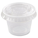 Dart® wholesale. DART Portion-soufflé Cup Lids, Fits 0.5-1 Oz Cups, Pet, Clear, 2,500-carton. HSD Wholesale: Janitorial Supplies, Breakroom Supplies, Office Supplies.