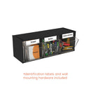 deflecto® wholesale. Tilt Bin Interlocking Multi-bin Storage Organizer, 3 Sections, 23.63" X 7.75" X 9.5", Black-clear. HSD Wholesale: Janitorial Supplies, Breakroom Supplies, Office Supplies.